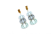 Load image into Gallery viewer, Blue Pumpkin Earrings
