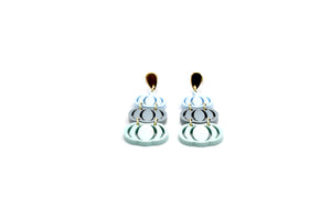 Blue Pumpkin Earrings