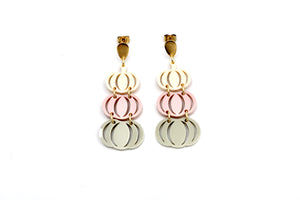 Pink Pumpkin Earrings