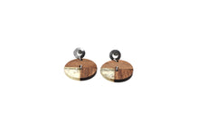 Load image into Gallery viewer, Round Wood Earrings
