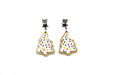 Load image into Gallery viewer, Christmas Tree Cookie Earrings

