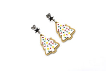 Load image into Gallery viewer, Christmas Tree Cookie Earrings
