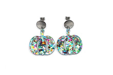 Load image into Gallery viewer, Colorful Glitter Pumpkin Earrings
