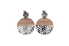 Load image into Gallery viewer, Wood Leaf Earrings
