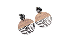 Load image into Gallery viewer, Wood Leaf Earrings
