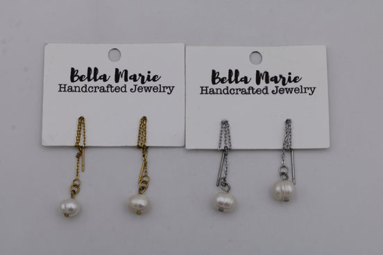 Pearl Theader Earrings