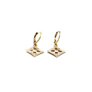 Diamond Leverback Earrings