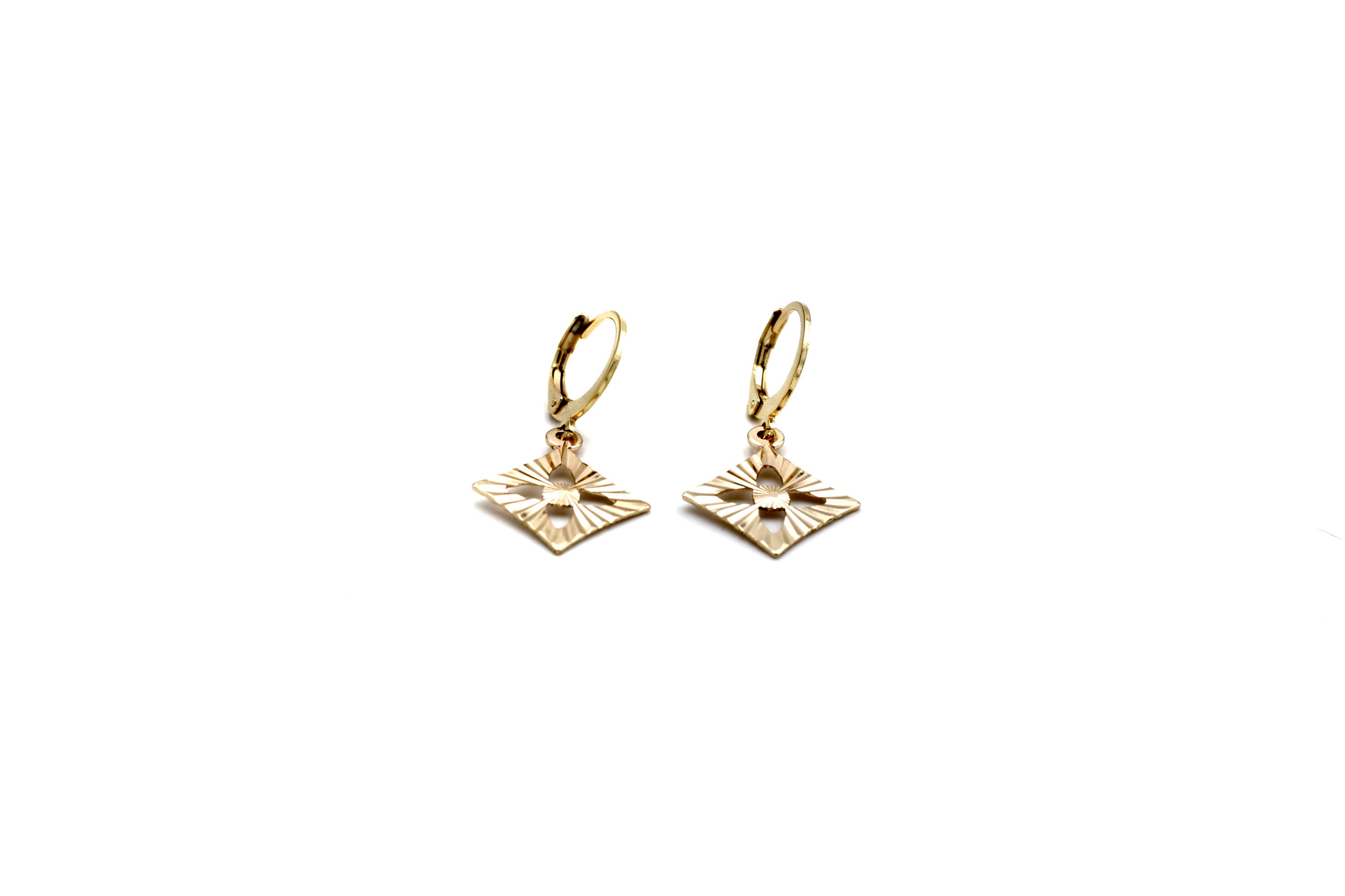 Diamond Leverback Earrings