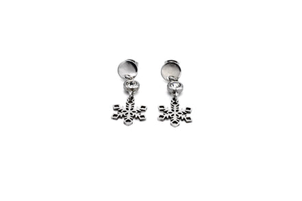 Silver Snowflake Earrings