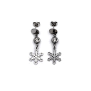 Silver Snowflake Earrings