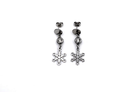 Silver Snowflake Earrings