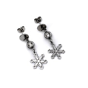 Silver Snowflake Earrings
