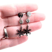 Silver Snowflake Earrings