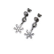Silver Snowflake Earrings