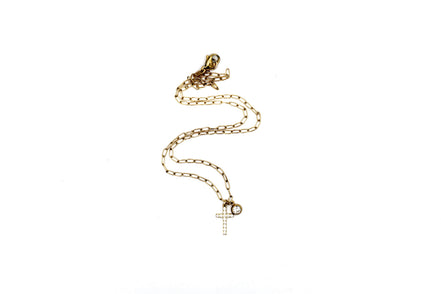 Rhinestone Cross Necklace