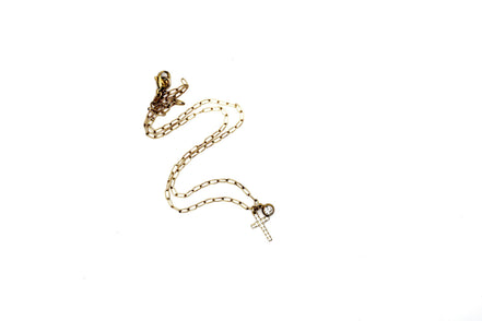 Rhinestone Cross Necklace