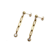 Paperclip Chain Earrings