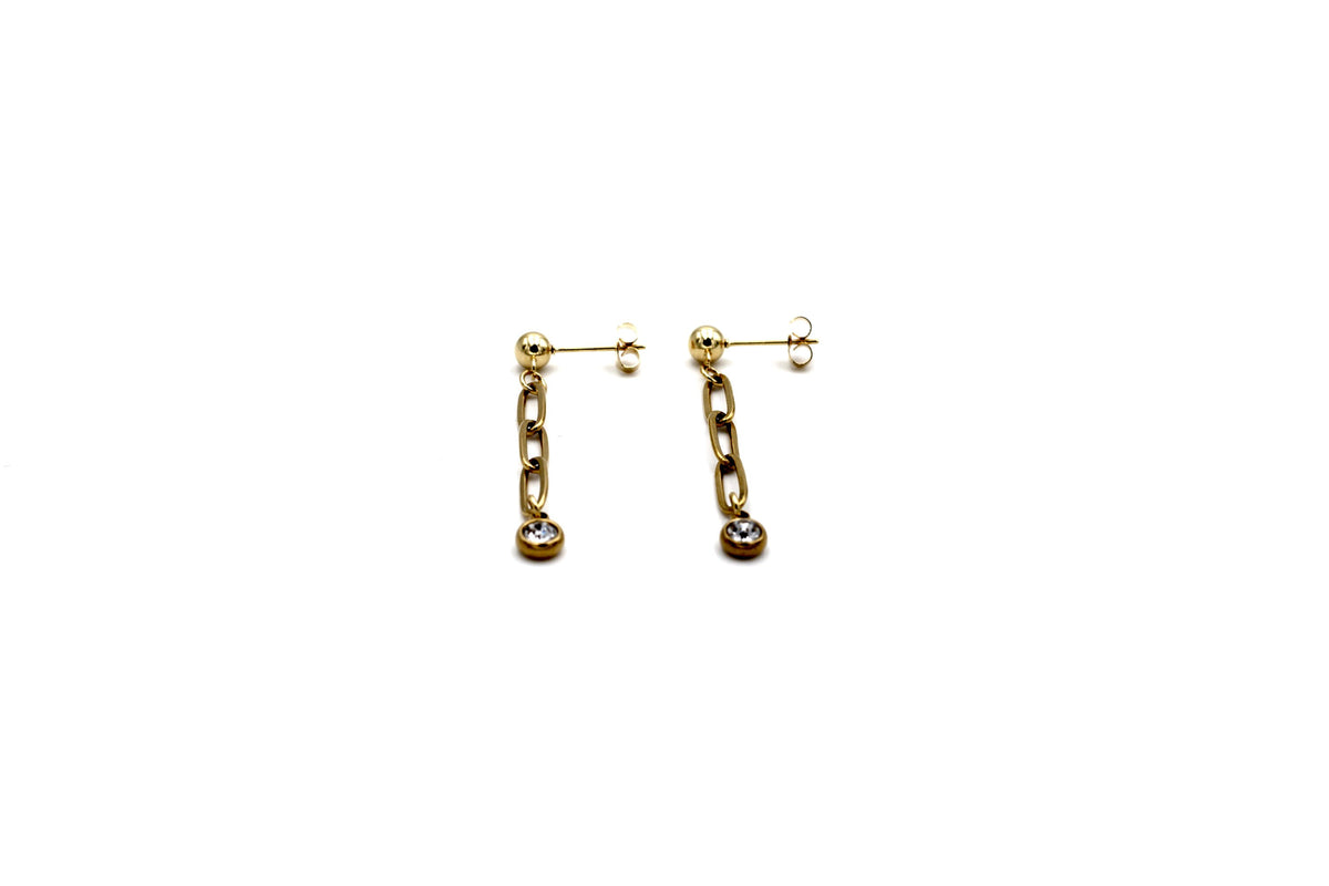 Paperclip Chain Earrings