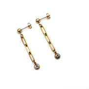 Paperclip Chain Earrings