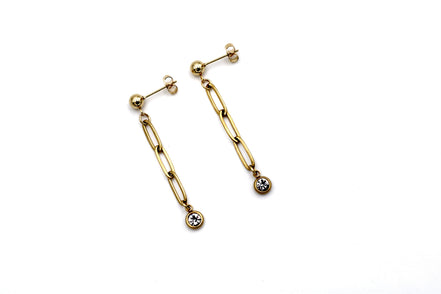 Paperclip Chain Earrings