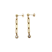 Paperclip Chain Earrings