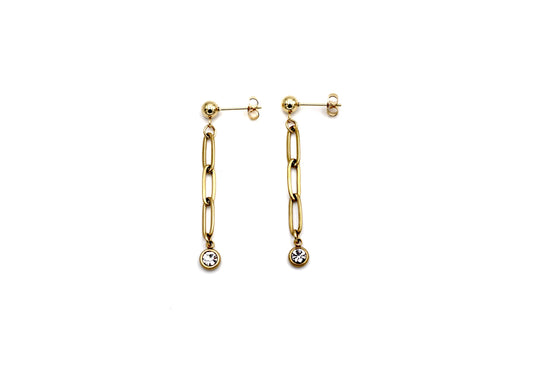 Paperclip Chain Earrings