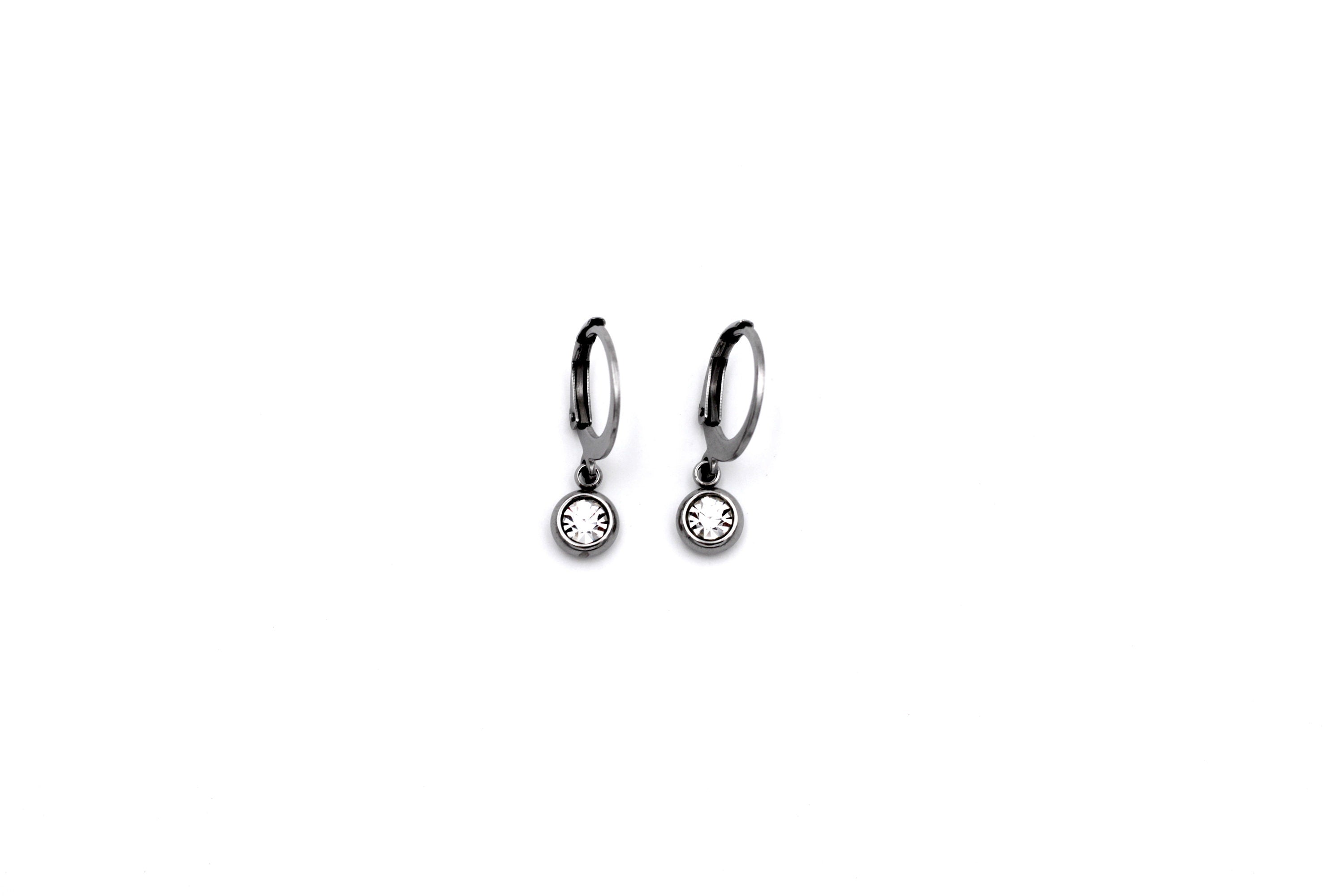 Silver Lever Back Earrings