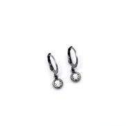 Silver Lever Back Earrings