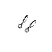 Silver Lever Back Earrings