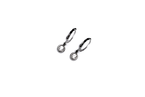 Silver Lever Back Earrings