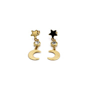 Star and Moon Earrings
