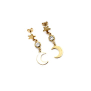 Star and Moon Earrings