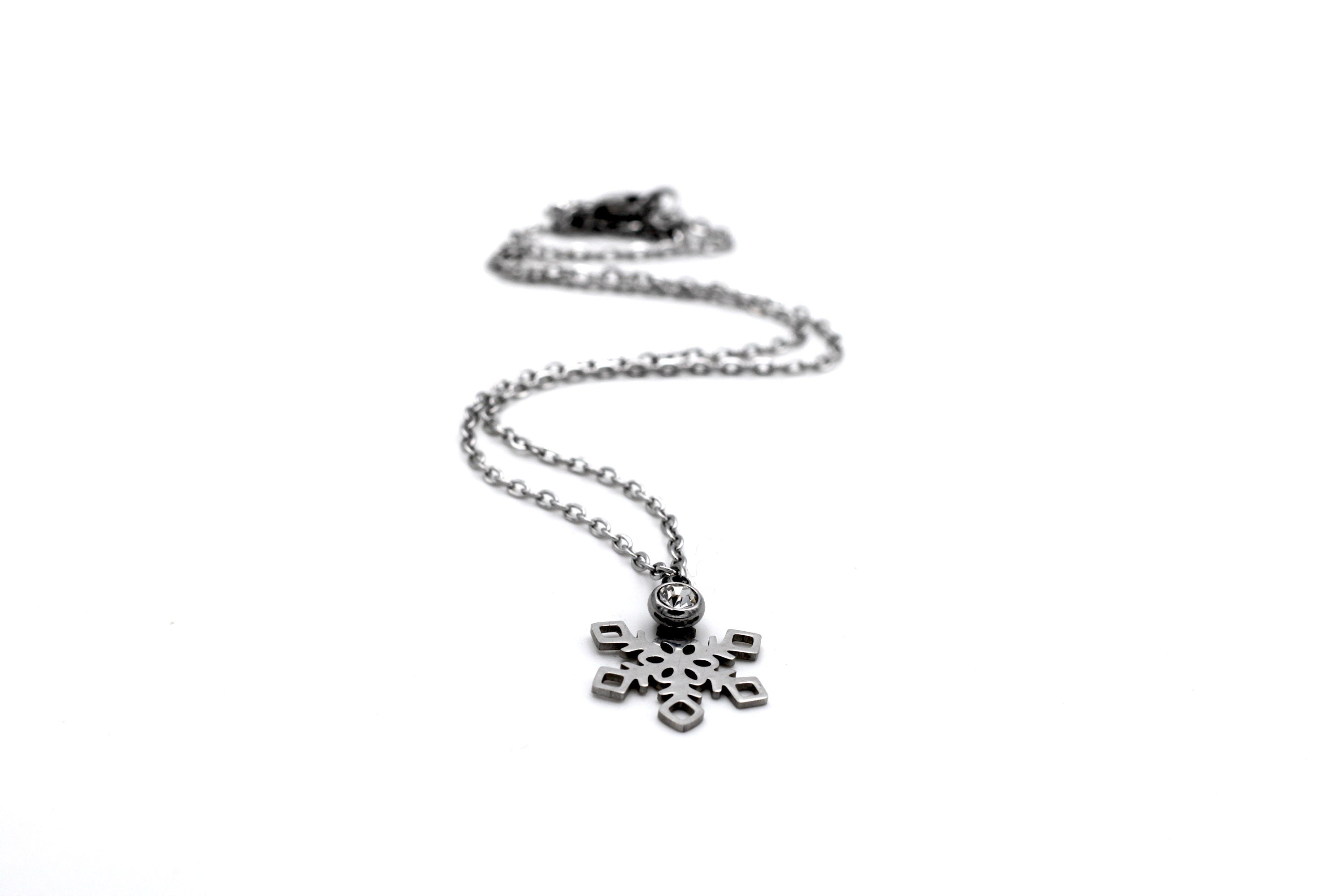 Silver Snowflake Necklace