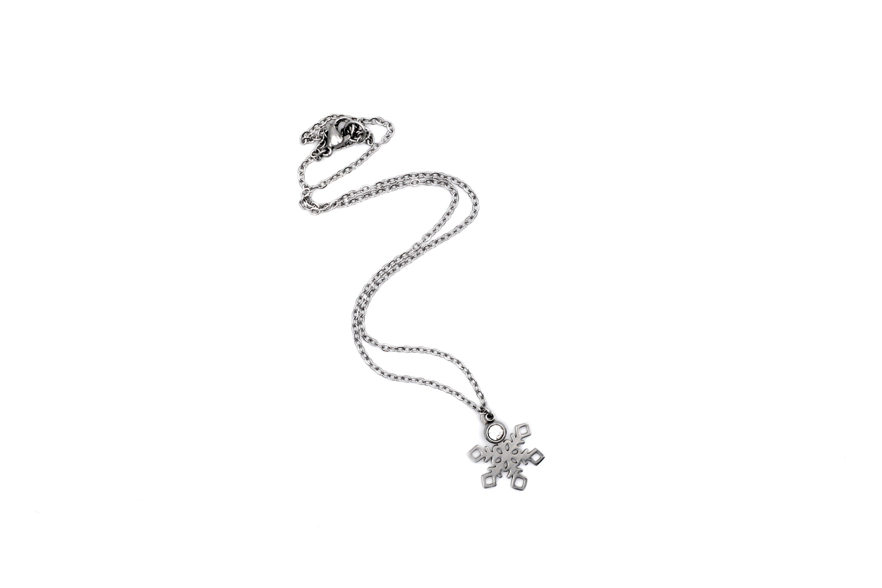 Silver Snowflake Necklace