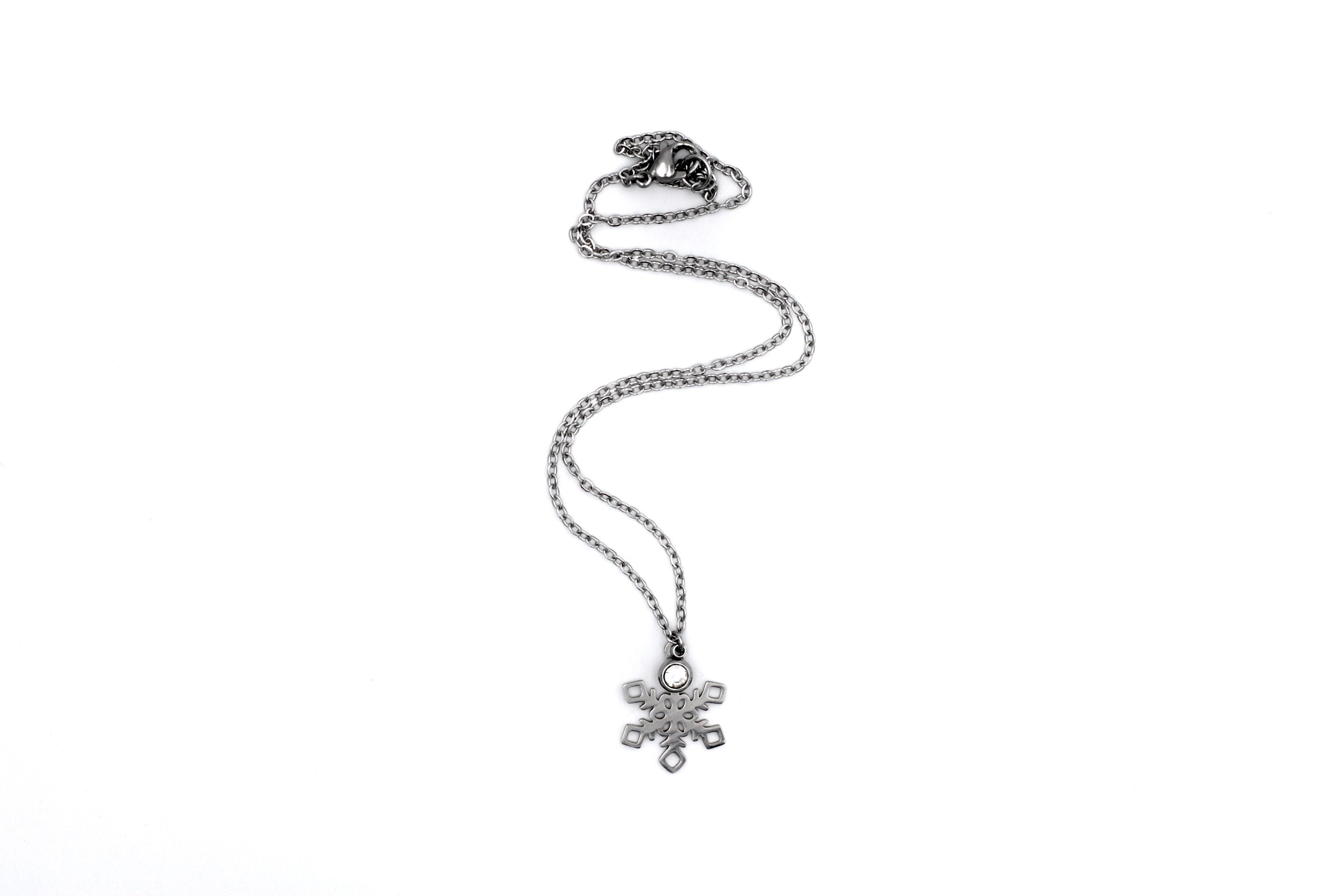 Silver Snowflake Necklace