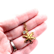 Gold Snowflake Necklace