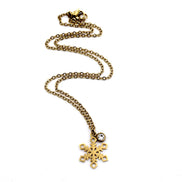 Gold Snowflake Necklace