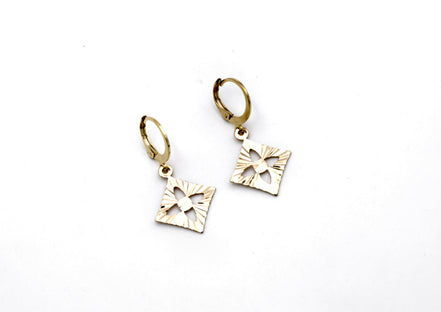 Diamond Leverback Earrings