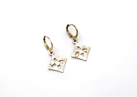 Diamond Leverback Earrings