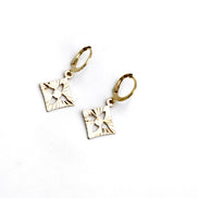 Diamond Leverback Earrings