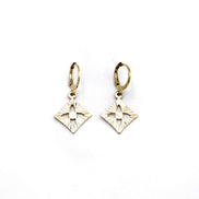 Diamond Leverback Earrings