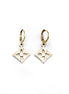 Diamond Leverback Earrings