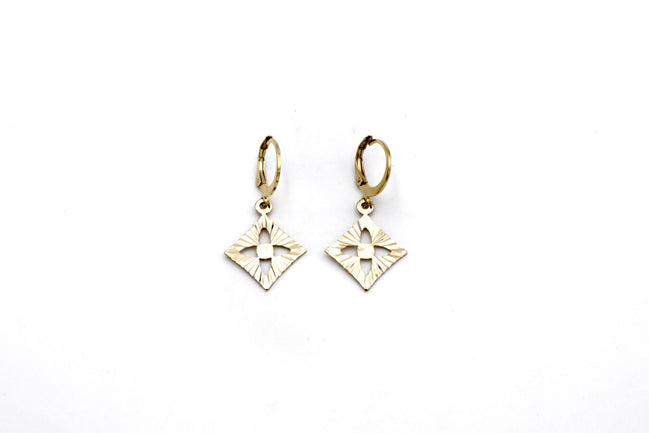 Diamond Leverback Earrings