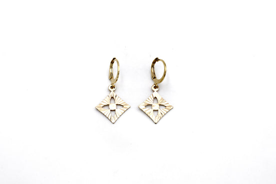 Diamond Leverback Earrings