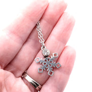Silver Snowflake Necklace