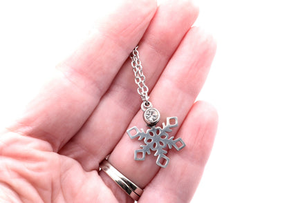 Silver Snowflake Necklace