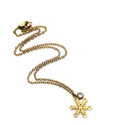 Gold Snowflake Necklace