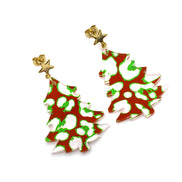 Christmas Tree Dangle Earrings