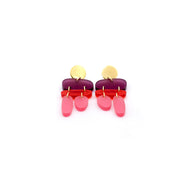 Pink Ombré Earrings
