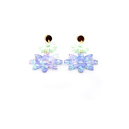 Pastel Flower Earrings, Pastel Floral Earrings, Acrylic Flower Earrings, Glitter Flower Earrings, Pastel Earrings, Floral Earrings